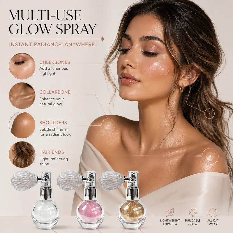 Shimmer Highlight Powder Mist – Face, Body & Hair