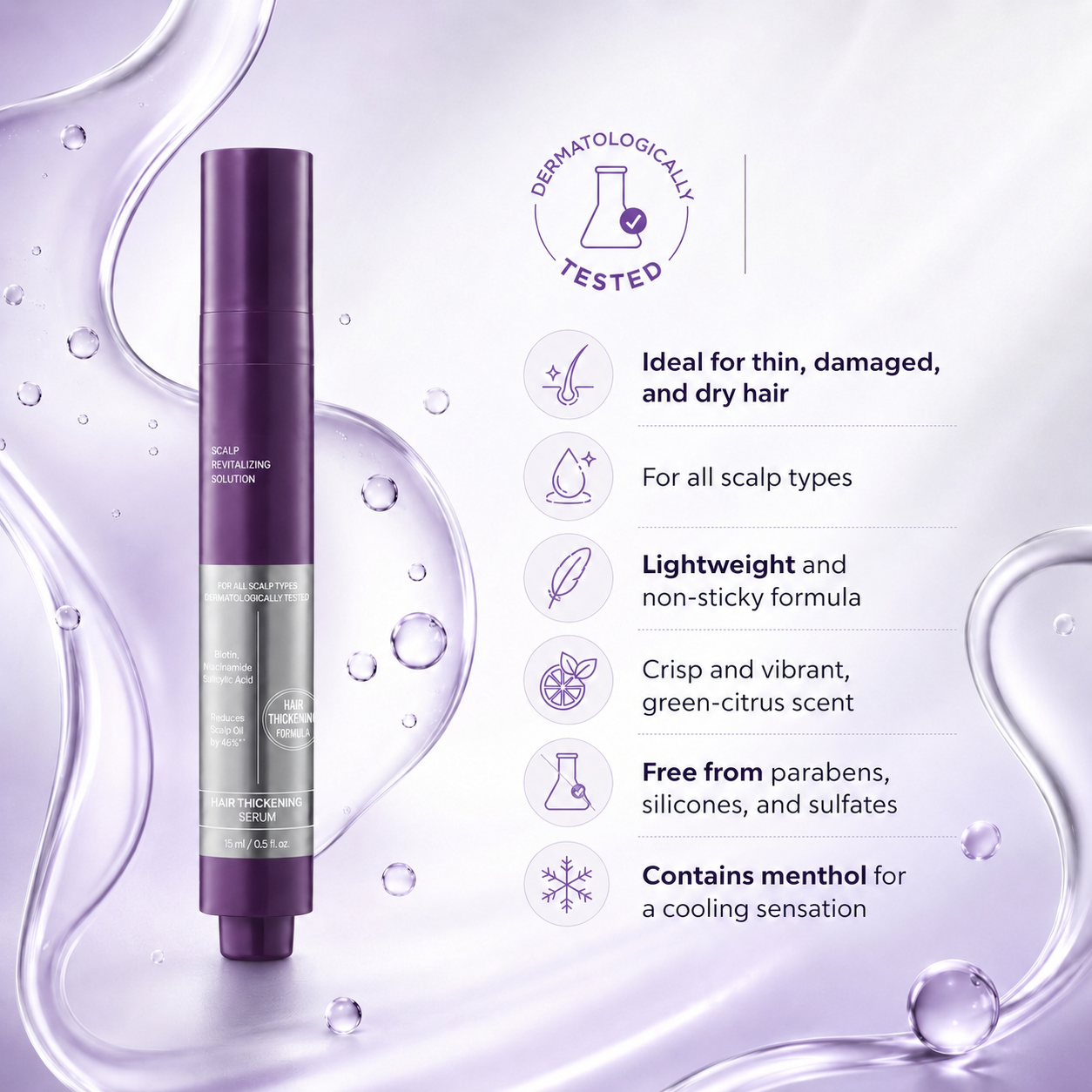 Scalp Revitalizing Hair Thickening Roll On Serum