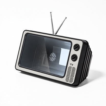 📺 Retro TV Phone Screen Magnifier – Foldable 3D Video Enlarger & Desktop Stand