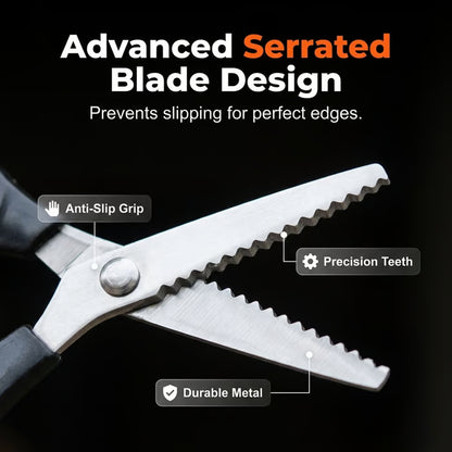 Stainless Steel Zig Zag Scissors for Fabric, Sewing and DIY Crafts