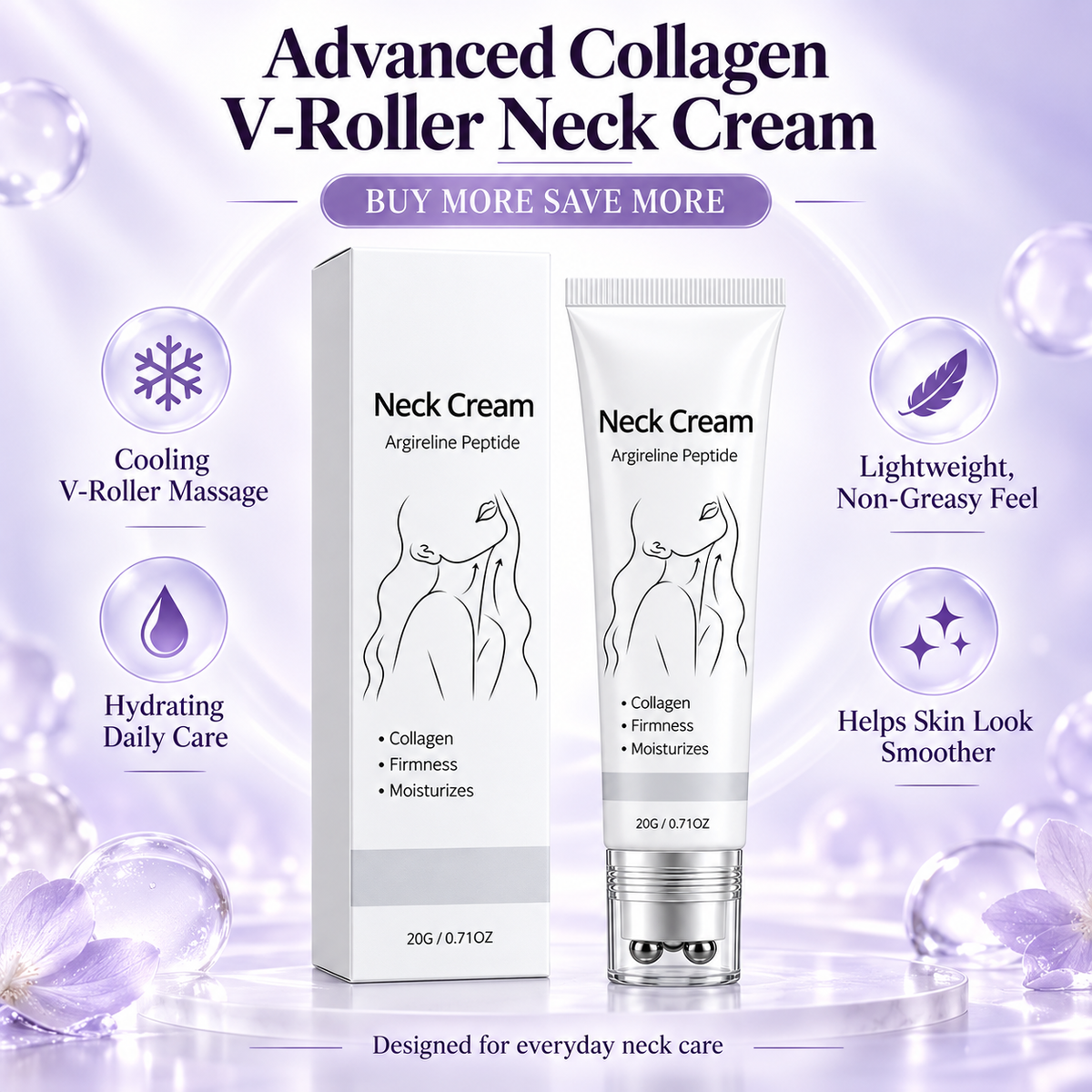 💖Advanced Collagen V-Roller Neck Cream