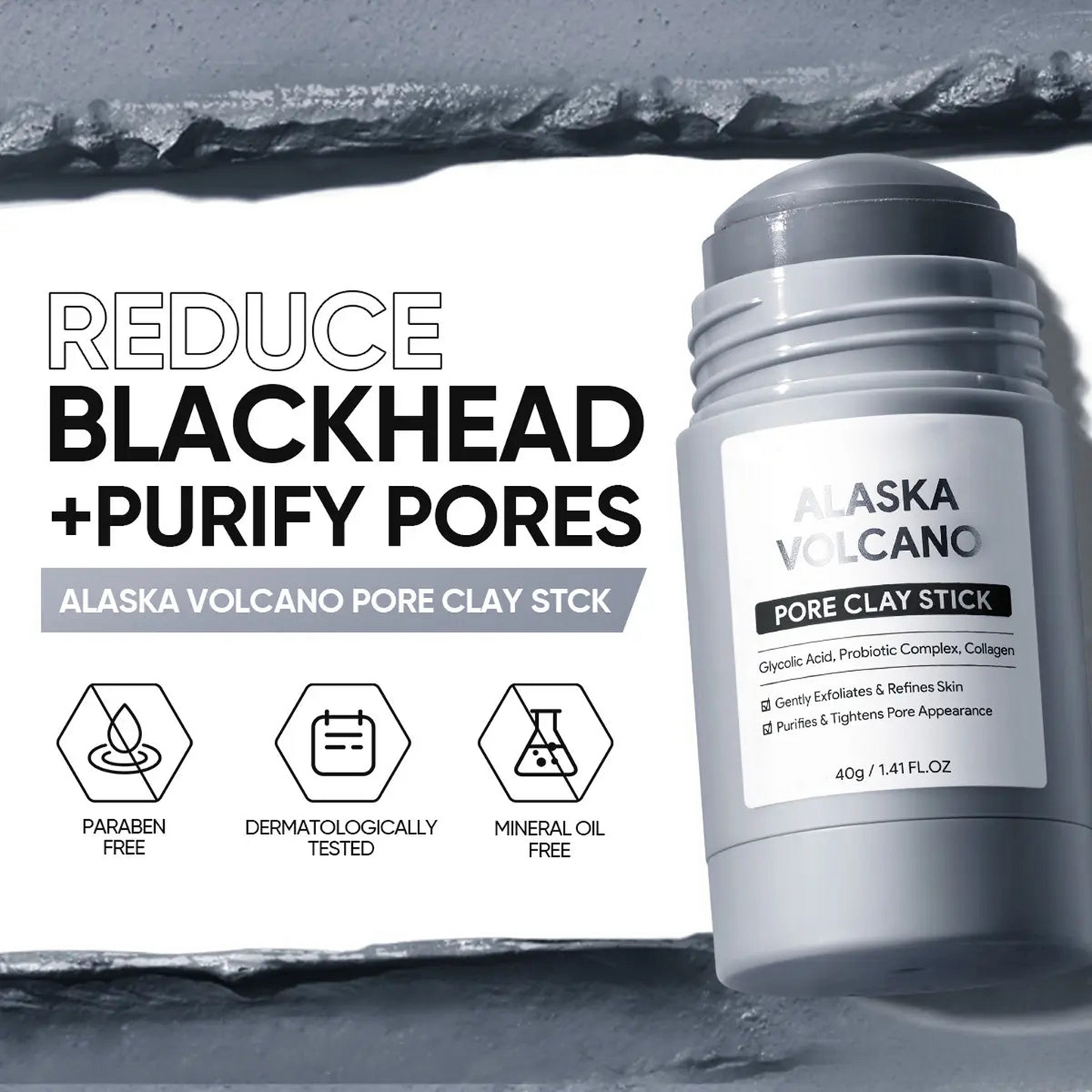 Volcano Clay Stick Blackhead Remover Pore Cleansing Mask