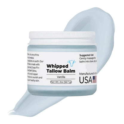 Whipped Tallow Moisturizing Balm with Copper Peptide – Vanilla