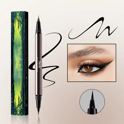 al-Ended Eyeliner Pen 24H Smudge-Proof Waterproof Liner
