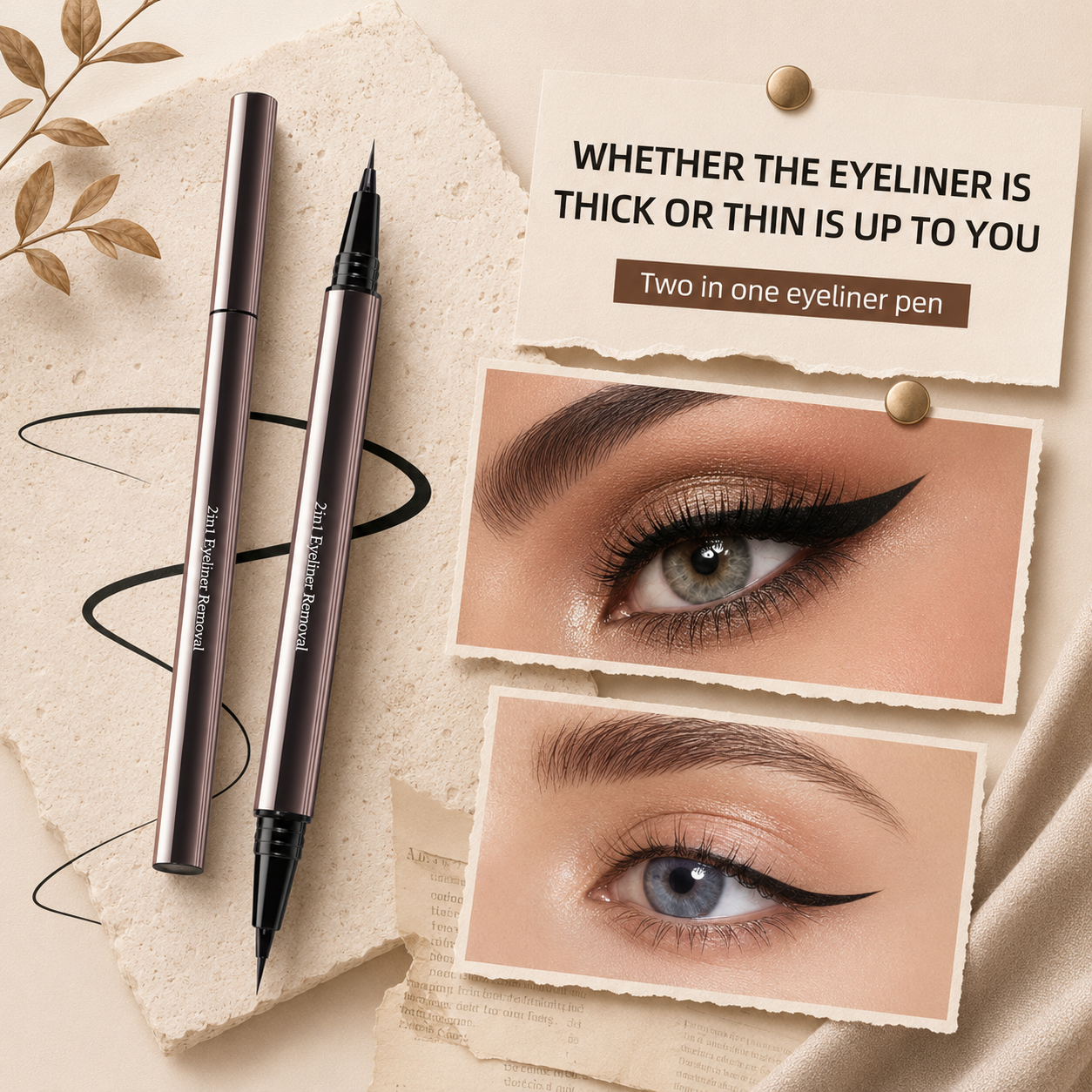 Dual-Ended 24H Waterproof Eyeliner