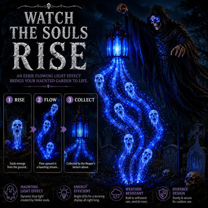 🔥 Today Only: 51% OFF 🎁Animated Halloween Headless Horseman Garden Light 💀