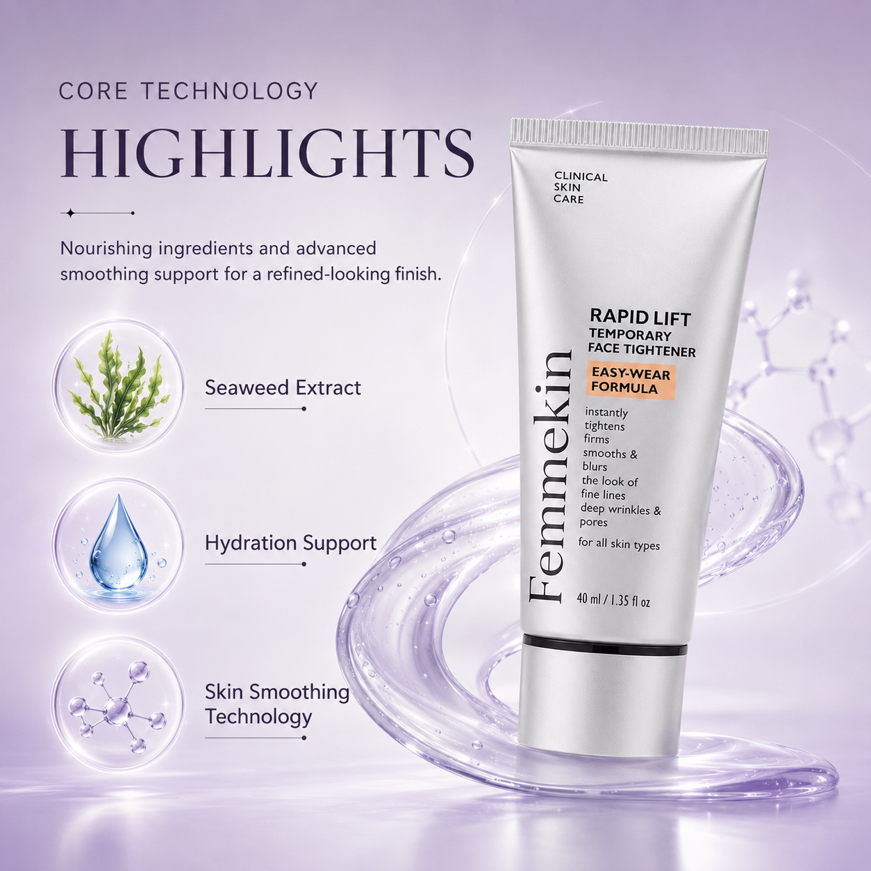 Femmekin Temporary Face Tightener - Anti-Aging Facial Serum