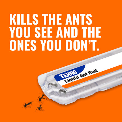 TERRO Ant Killer Bait Stations T300 - Liquid Bait to Eliminate Ants - Bait System - 6 Count Stations for Effective Indoor Ant Control