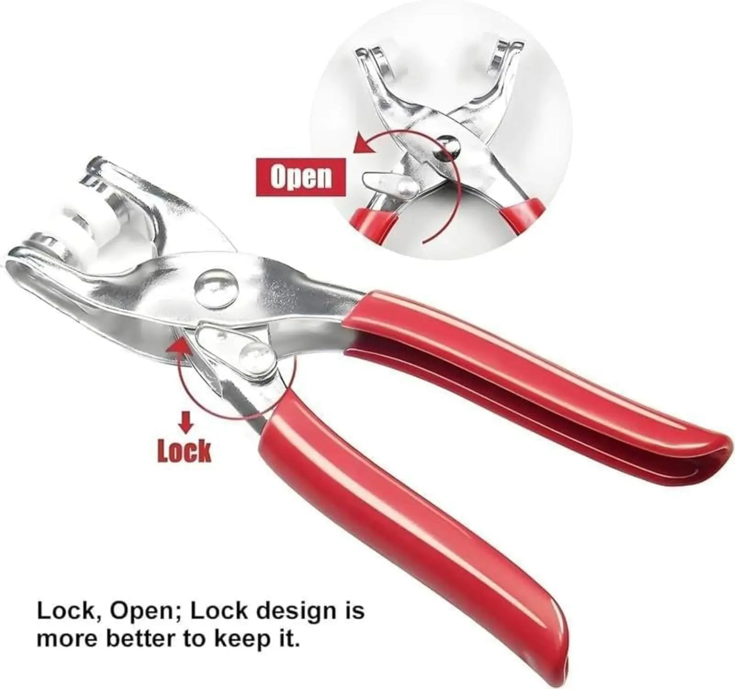 BOGO+  Including 200pcs Invisible Colored Metal Buckle & 1 Count Manual Pressure Pliers