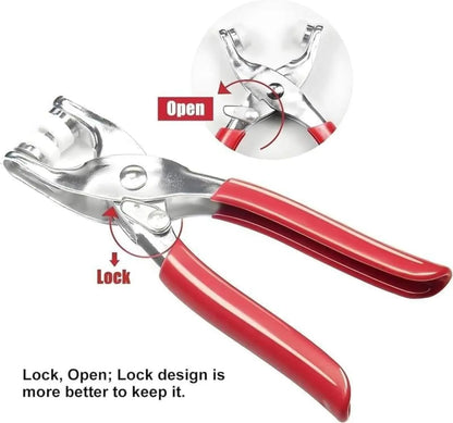 BOGO+  Including 200pcs Invisible Colored Metal Buckle & 1 Count Manual Pressure Pliers
