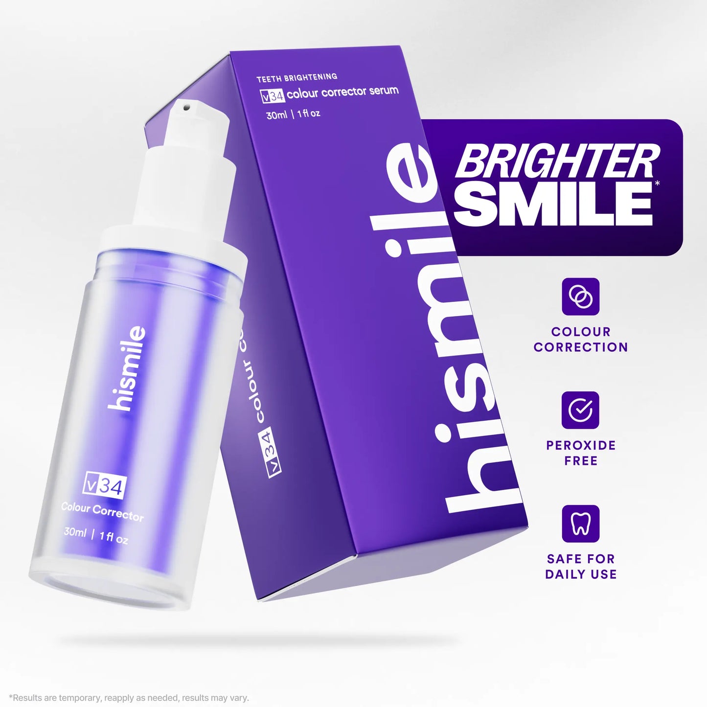 Hismile V34 Colour Corrector - Teeth Brightening Booster