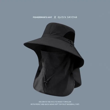 Fisherman's Hat Detachable Outdoor Fishing Face Covering Neck Protection