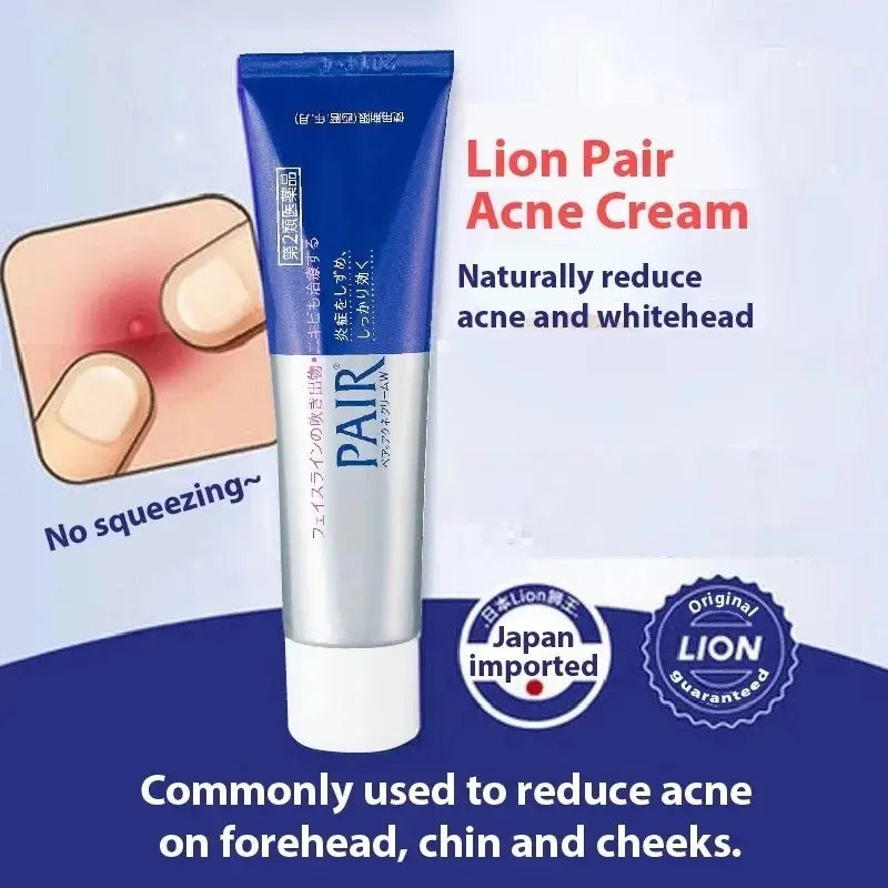 Lion Pair Acne Cream 14g - Clear Pimples & Blemishes Fast
