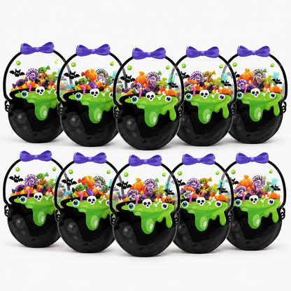 👻Halloween Bestsellers-50%off🎃Halloween Transparent Pumpkin Favor Bags✨Perfect for Party, Trick-or-Treat, Classroom Gifts