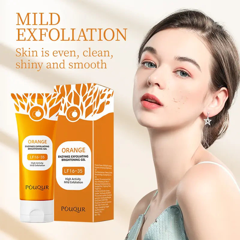 Orange Exfoliating Gel Moisturizer Face Body Scrub