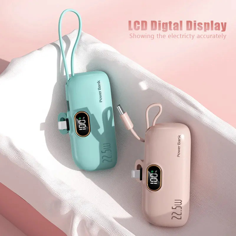 5000mAh 22.5W Fast Charge Mini Power Bank