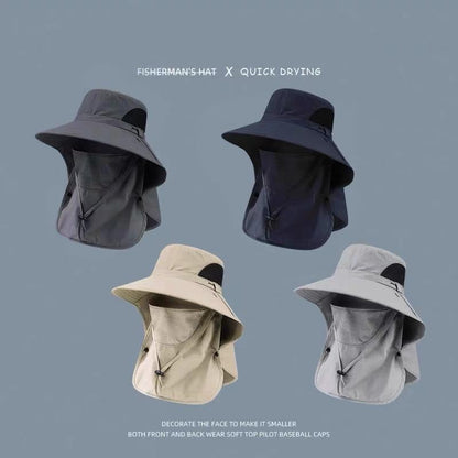 Fisherman's Hat Detachable Outdoor Fishing Face Covering Neck Protection