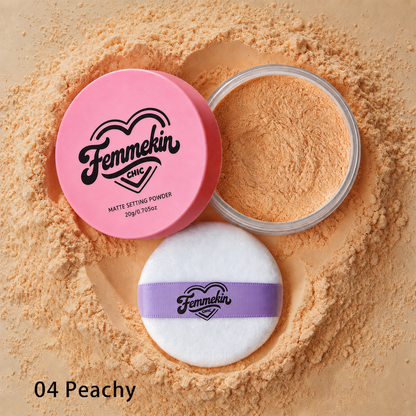 Chic Glow Setting Powder – Lightweight Blur & Translucent Finish