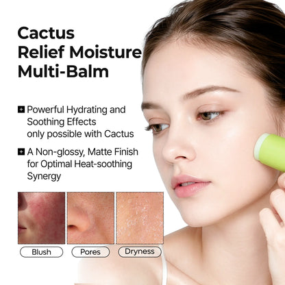 [Dr.Melaxin Official] CACTOX PORE RELIEF MULTI BALM with Cactus Cooling Reduce Puffiness & Pore Tightening for Visible Pore Care Skin Repair