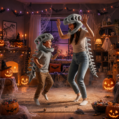Halloween 3D Dinosaur Costume 🦕 - Soft & Wearable