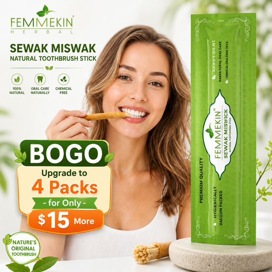 Sewak Miswak Natural Toothbrush Stick Oral Care - BOGO