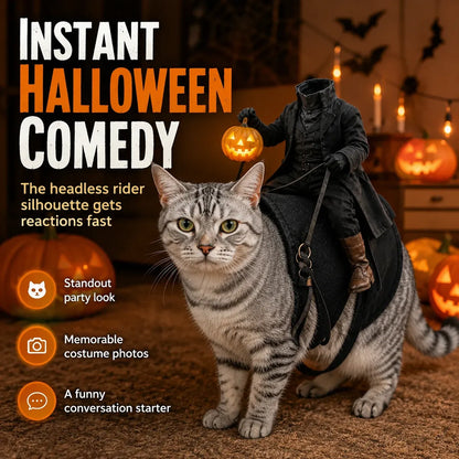 😺The Headless Horseman Rider™ Pet Costume🎃
