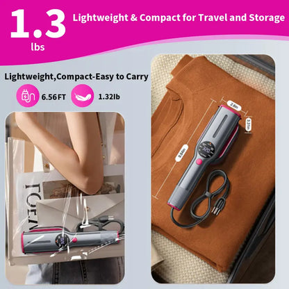 Dr.Flash Portable Garment Steamer - Fast Heating & LED Display