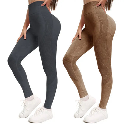 Women's High-Waisted Seamless Leggings, Sculpting & Butt-Lifting Workout Pants