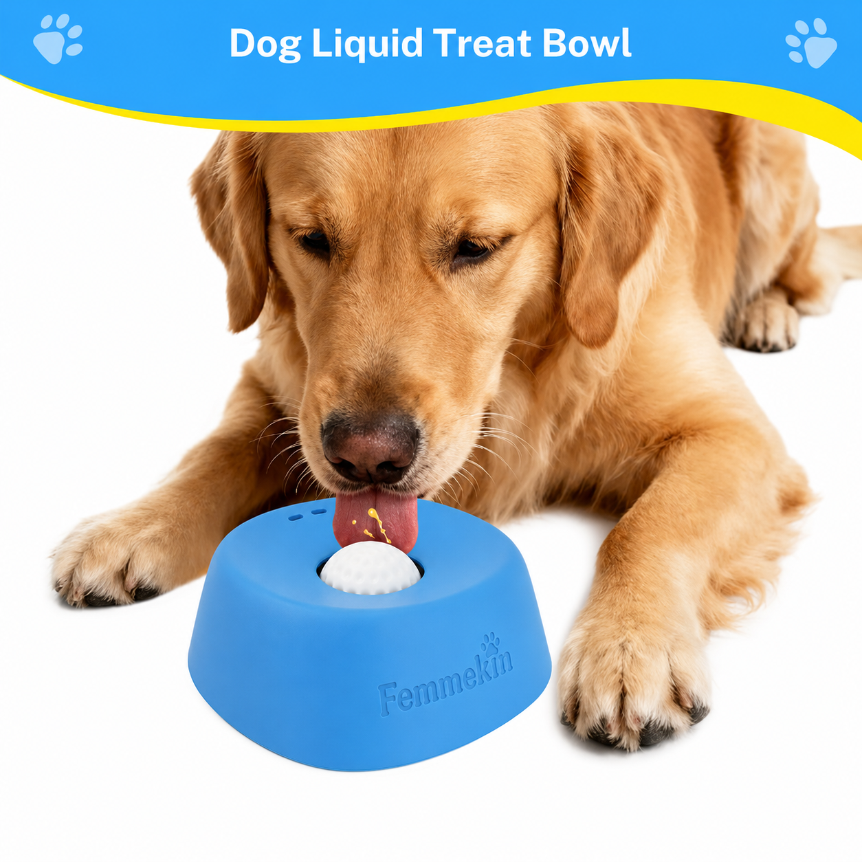 BOGO Femmekin Slow Feeder Dog Bowl for Liquid Treats