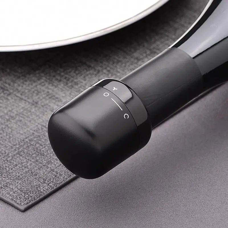Vacuum Wine Stopper -  Reusable Leakproof Bottle Sealer for Wine & Champagne