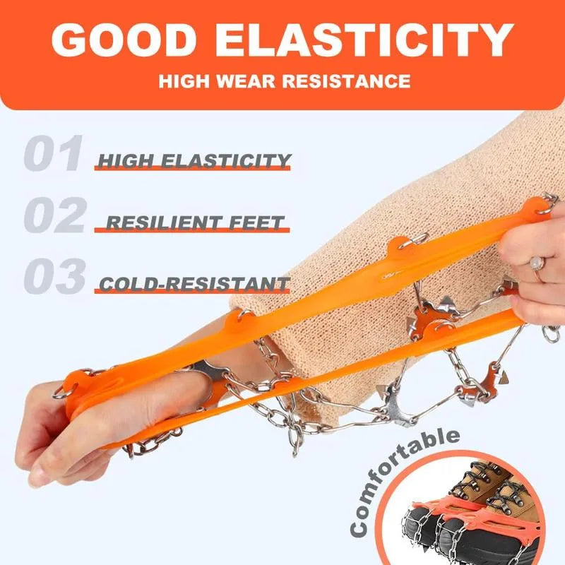 Lightweight Crampons Anti-Slip Traction Snow Grips  Ice Cleats for Shoes and Boots