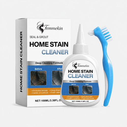 Home Stain Cleaner Gel with Scrub Brush
