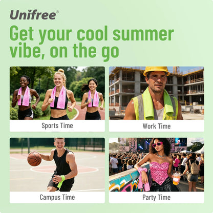 Unifree Cooling Towels & XL Menthol Cooling Wipes, Instant & Long Lasting Cooling Relief for Hot Weather & Summer Heat, Outdoor, Long Drives, Game day & Beach, DealsForYouDays, summerwins