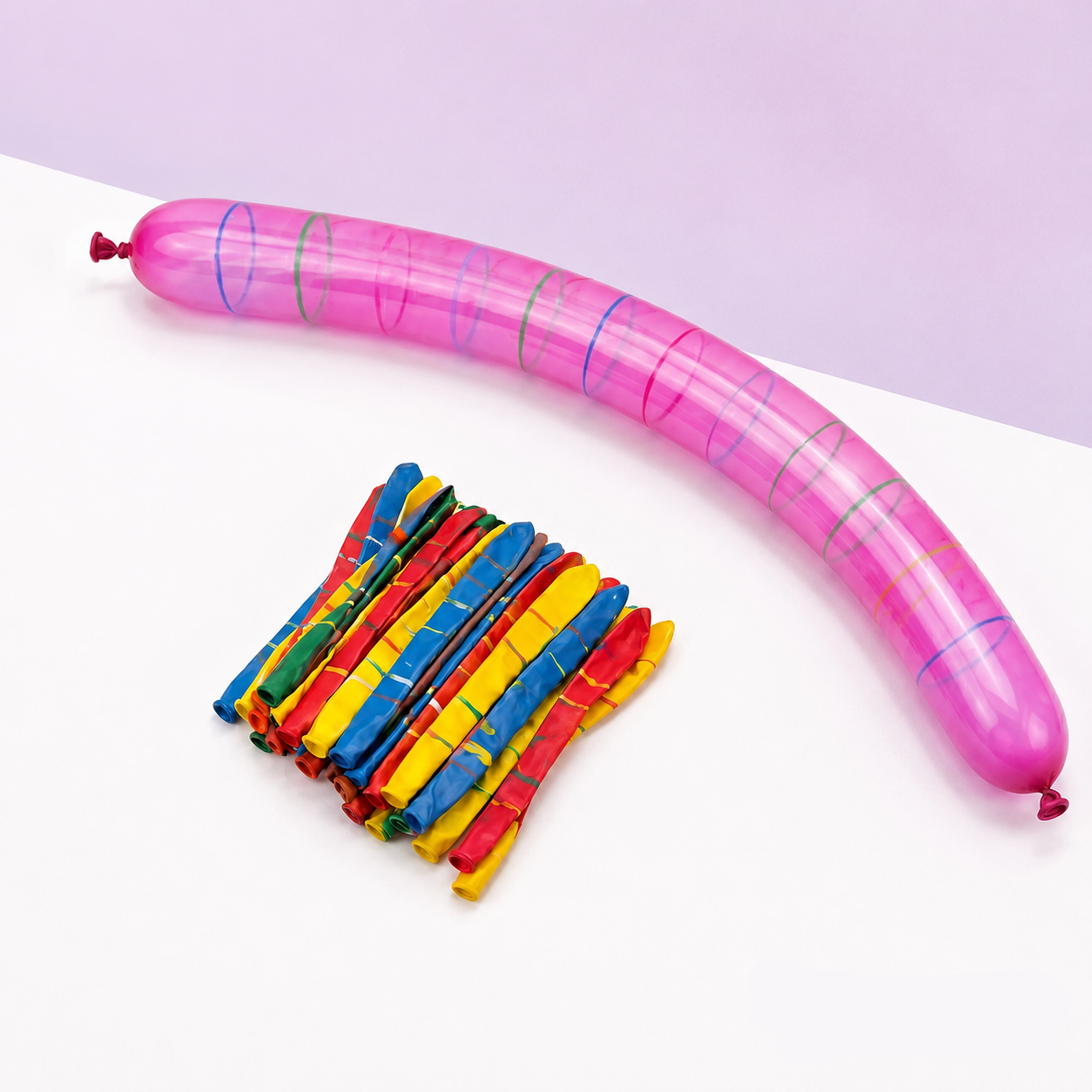 Rocket Balloon Set 100 Pack, Reusable Party Toys