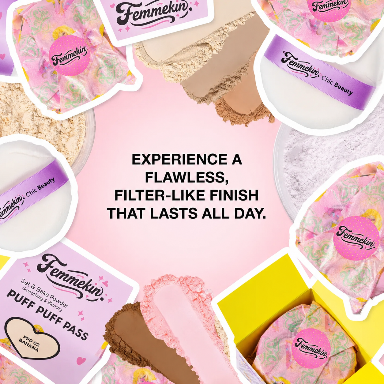 Chic Glow Setting Powder – Lightweight Blur & Translucent Finish