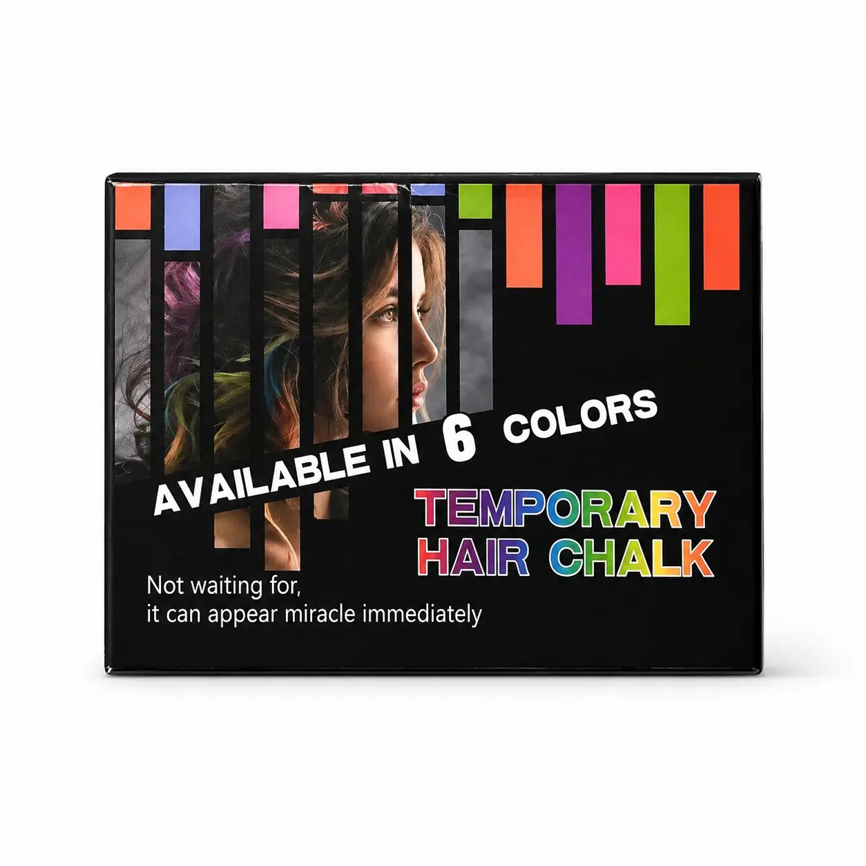 🎨 Washable Temporary Hair Chalk Set - Non-Toxic Gentle Formula