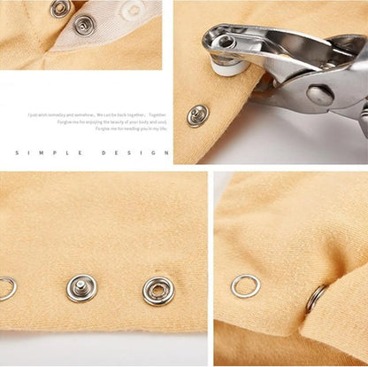 BOGO+  Including 200pcs Invisible Colored Metal Buckle & 1 Count Manual Pressure Pliers