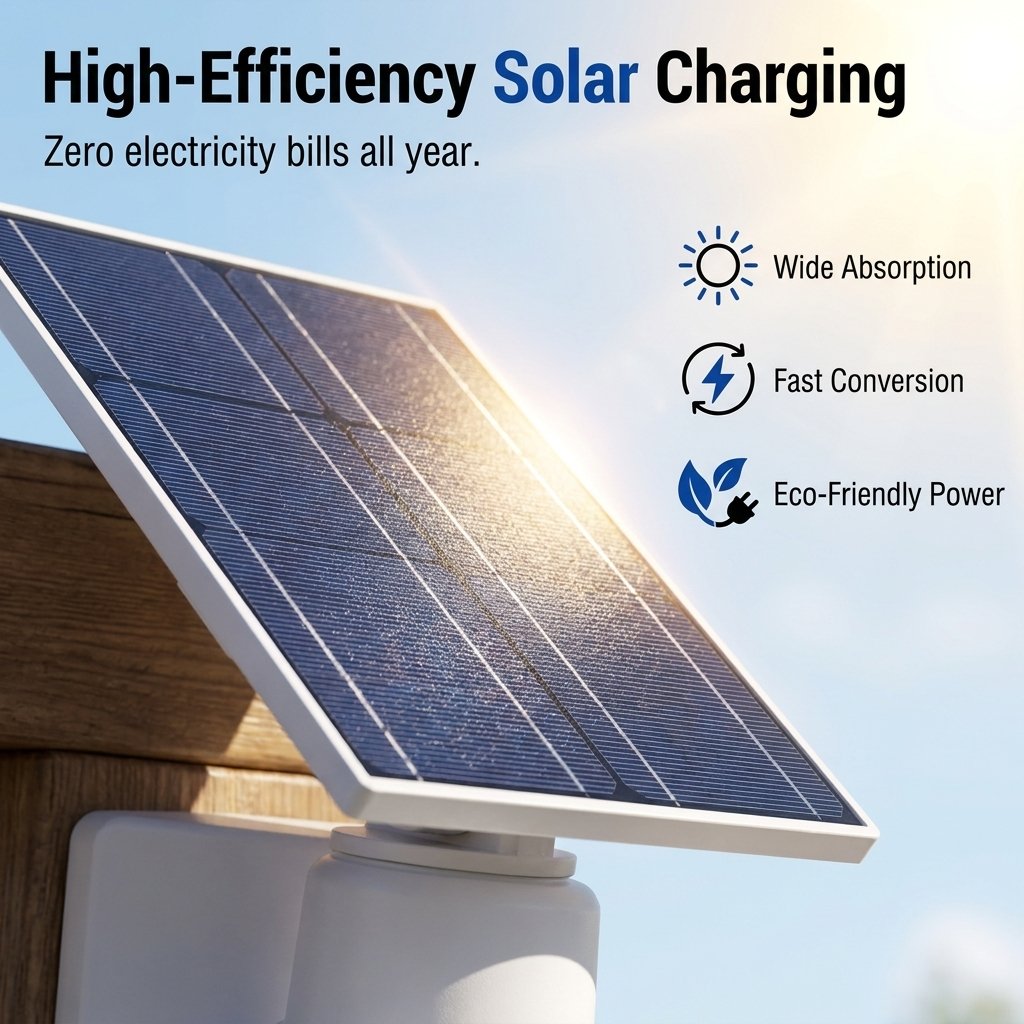⏰Smart AI Detection - Solar-Powered Simulated Surveillance Camera Street Light