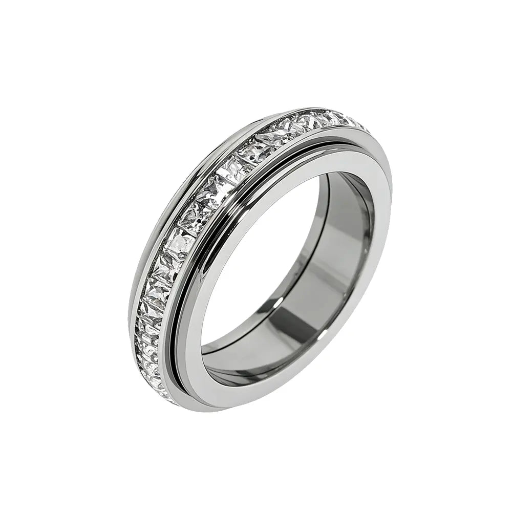 Titanium Steel Anxiety Rings - Spinning Anti-Anxiety