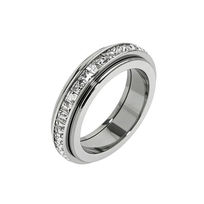 Titanium Steel Anxiety Rings - Spinning Anti-Anxiety