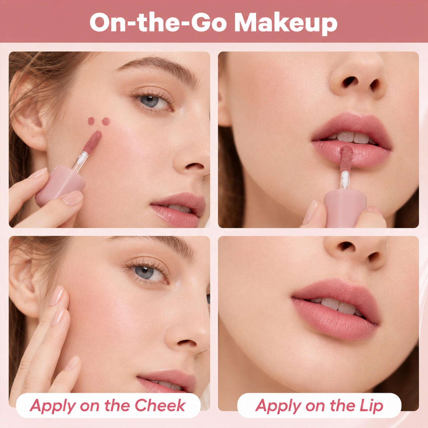 Soft Matte Nude Blur Lip Tint for Lips and Cheeks