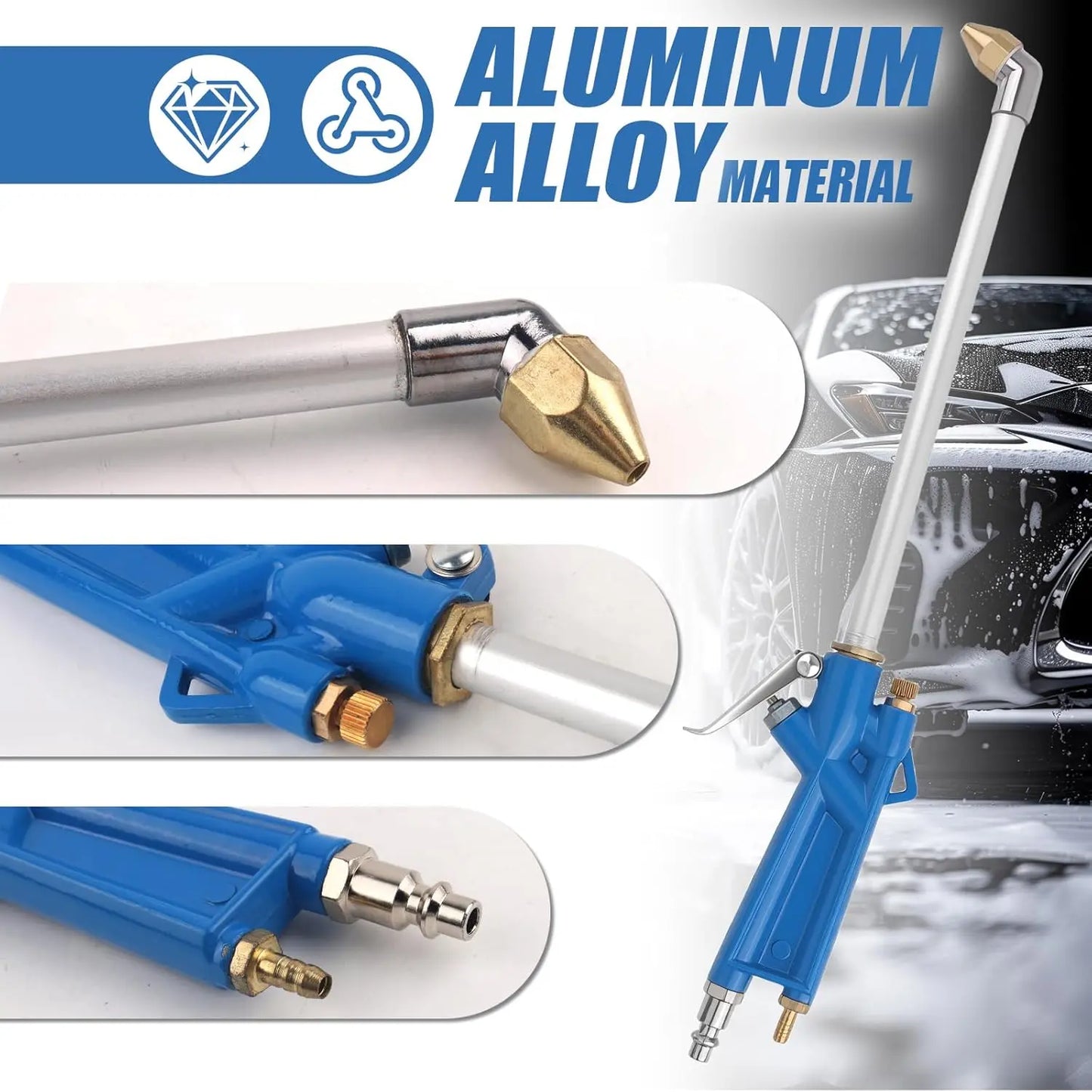 AXIZITECH Pneumatic Engine Cleaning Gun - Heavy Duty