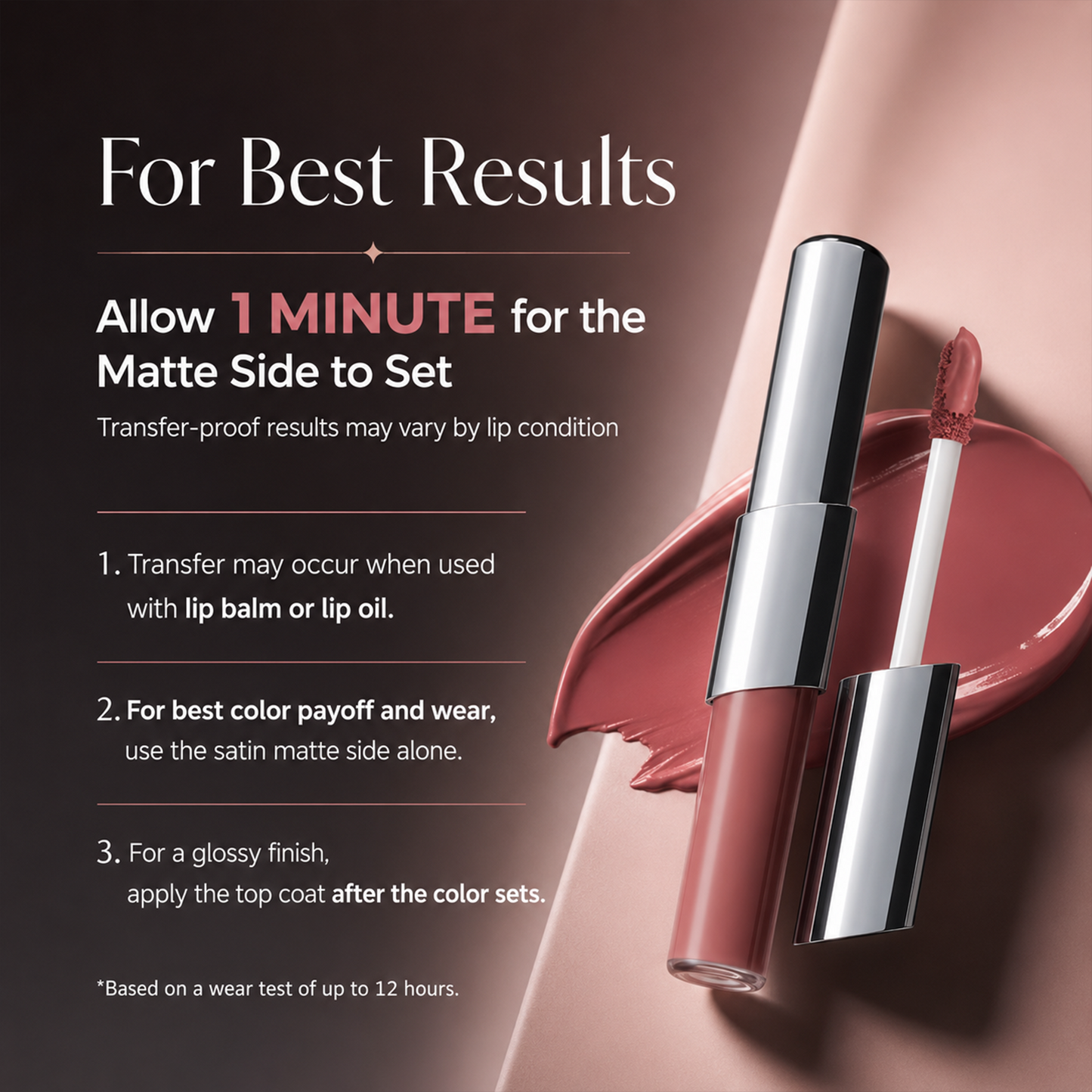 Dual-Ended Matte & Gloss Liquid Lipstick