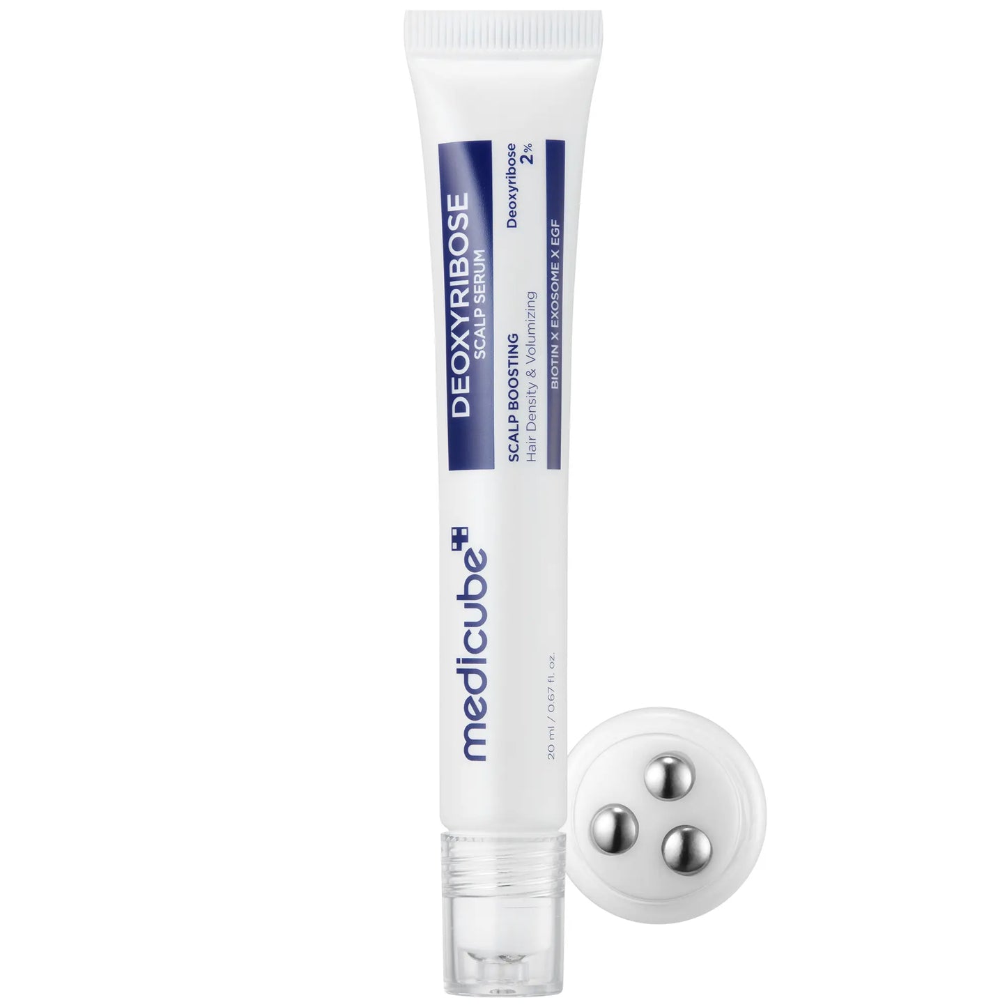 [NEW] [medicube] Deoxyribose Scalp Serum | For Fuller-Looking Hair & Scalp Strengthening Roll-On Serum | Deoxyribose, Rosemary, EGF, Caffeine for Fine, Thin Hair | Korean Hair Care, K-Beauty