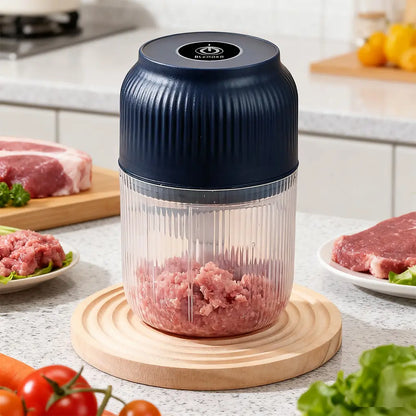 Cordless 300ML Electric Food Chopper With 4 Sharp Blades For Garlic Vegetables And Meat