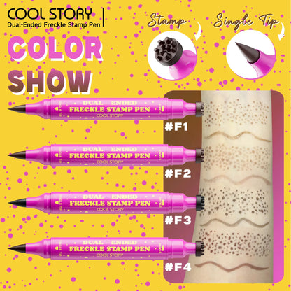 Waterproof Freckles Pen: Faux Freckle Stamp and Fine Tip Eyeliner for Realistic, Long-Lasting Freckles and Effortless Makeup, Perfect for Daily Wear and Cosplay,back to school