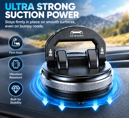 🚗 360° Car Phone Holder | Dashboard Suction Mount