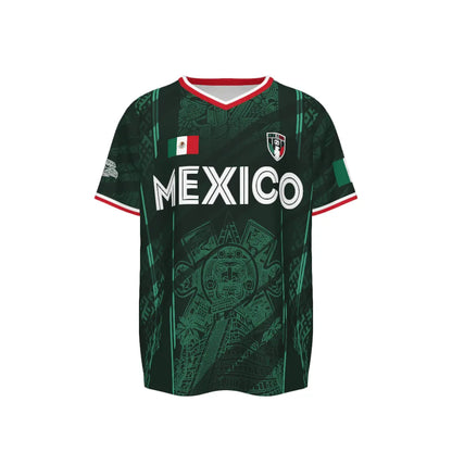 2026 Mexico Soccer Chichen Itza Graphic Retro Soccer Jersey Casual Sports Shirt