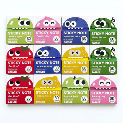 Transparent Pull-Out Sticky Notes Set - 12 Boxes, 960 Sheets