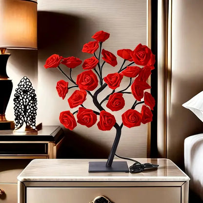 Rose-shaped night light, USB-powered, table lamp, bedroom lighting, holiday decorative lights, home decor, Valentine's Day gift, Mother's Day gift, home decor lighting